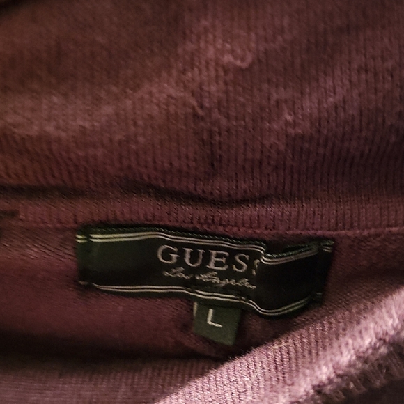 Guess Women's Purple Long Sleeve Thin Sweater Size Large - Picture 3 of 6